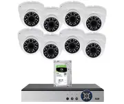 8 Channel HD Home Office CCTV Security Surveillance Camera System 2TB Hard Drive