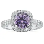 KISS Sterling Silver Cubic Zirconia Ring