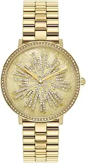 [Olivia Burton] Ice Burst IP Thin Gold Steel Ivory Dial Women's Watch