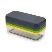 4pc Joseph Joseph Multi-Prep Compact Grater & Slicer 22x15cm Vegetable Cutter