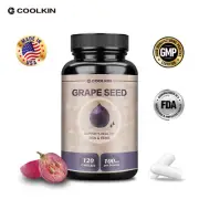 120pcs Grape Seed 100mg - 95% Polyphenols Antioxidant - Cardiovascular Health