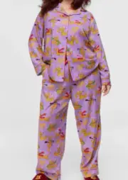 NWT PETER ALEXANDER LADIES HARRY POTTER FLANNEL PYJAMA SET SIZE 3+ / AU 24 - 26