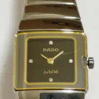 在飛比找Yahoo!奇摩拍賣優惠-瑞士製精品 RADO Jubile 真鑽陶瓷石英手錶保證真品