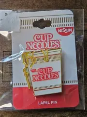 BRAND NEW Nissin Cup Noodles Enamel Pin Officially Licensed Lapel Ramen Pinback
