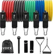 Resistance Bands Set,Exercise Bands with Door Anchor, Handles, Carry Bag, Legs Ankle Straps for Resistance Training, Physical Therapy, Home Workouts