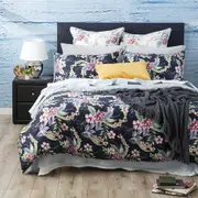 Renee Taylor King Bed Home Quilt Cover 300TC Cotton Set w/ 2x Pillowcases Sophie