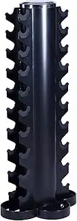 HCE Dumbbells Rack Vertical Tower Stand Holds 10 Pairs of Rubber Coated Hex, Vinyl or Neoprene Dumbbells, Multilevel Training Weight Storage Equipment Safe Organiser for Home & Gym Training Workout