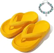 [lunhaifi] Cloudies Flip Flops for Women,Soft Comfy Slides Non-slip Thick Cloudies Slides,Anti-slip Thick Cloud Slides