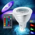 new 16 Color Changing MR16 3W RGB LED Light Bulb Lamp AC/DC 12V +IR Remote Cont