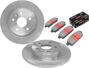 2 x Rear Disc Rotors + Brake Pads for Holden Cruze JG JH 09-12 CD CDX 1.8 2.0L Z20S1 F18D4 A14NET 2009 2010 2011 2012 2013 2014