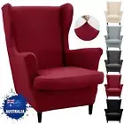 Elastic Wing Back Slipcover Ikea Wing Chair Protector Stretch Arm Chair Cover AU