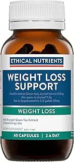 Ethical Nutrients Weight Loss Support - High Strength Green Tea Extract To Assist Weight Loss & Increase Energy Use - 60 Capsules