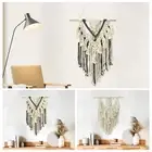 Macrame Wall Hanging with Tassel Geometric Woven Tapestry 55x70cm Macrame xiIKB