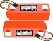 Vacuum Cleaner 14.4V 12800mAh Li-ion Battery Replacement. Compatible with Roborock S7 MAXV / S7 MAXV Plus / P10pro / Q Revo(2 PCS)