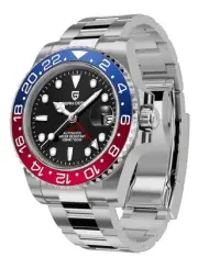 Pagani Design Men's GMT Automatic Watch Sapphire Glass Fashion Business Stain...