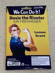Rosie the Riveter air freshener- We can do it! Lemon scent -new