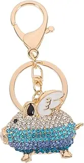 [SHERCHPRY] Pig Keychain Bee Key with Enamel Charm Key Fob Cow Rat Cage Hamster Keychain Keychains Key Chain Pendant Pig Pendant Key Ring Keychain Pendant Plush Horse Dog White Rhinestones
