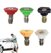 Turbo Nozzle for Pressure Washer - Water Adapter for Pressure Washer with Dual Turbo Nozzle | Dual Nozzle Adapter for Pressure Washer, Double Nozzle to Double Head | 2 in 1 Sprayer Nozzle For