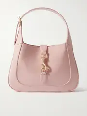 [Gucci] Gucci - Jackie Small Patent-leather Shoulder Bag - Blush - One size One size Pink