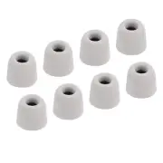 Replacement Foam Ear Tips Earbuds Bud 5.1-6mm Middle Size Silver 8 Pcs
