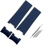[SKXMOD] 22x20mm DIVER and MARINE Waterproof Silicone Rubber watchband Wrist Watch Band Belt For Ulysse Nardin Man strap tools
