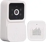 Wireless Video Doorbell, WiFi Smart Doorbell Security Camera with 2-Way Audio, Night Vision, Storage, Real-time Monitoring Doorbell for Home