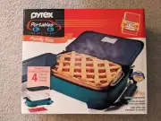 Vintage Pyrex Portables 4 Piece Set By Corning. 2 Quart Dish. New. Sealed.
