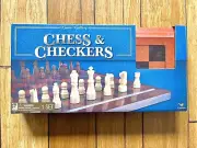 Chess & Checkers Foldable Wooden Box Set By Cardinal Industries