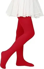 [ZANDO] Ballet Tights Children Girls Elastic Tights Baby Dance Tights Non-Slip Breathable Socks Children Christmas Socks Large Halloween Socks Red 3-6 Years (Tag Size M), Large Red, 3-6 Years
