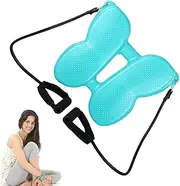 Inflatable Stepper, Multipurpose Exercise Stepper with Resistance Band, Double-Sided Massage Workout Equipment, Leg Slimming Device for Yoga, Workouts