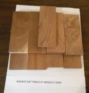9 Walnut KNIFE BLOCK,HANDEL SCALES. 3/8" X 2" X 5"