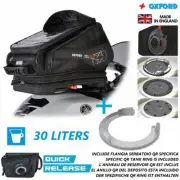 Tank Bag OXFORD 30L + Flange TYP7 for Honda 650 CB F (RC47) 2014 2018