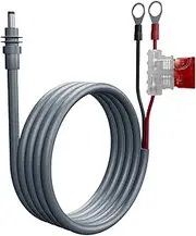 Hjdlhx 18AWG DC Power Cable DC Power Cable 30A Holder Scratch-Resistant Waterproof Extension Cable Ring Terminal for Car, 10m
