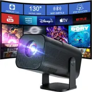 Portable WiFi 6 & Bluetooth Mini Projectors，Android TV 11.0 Smart Support 4K ...
