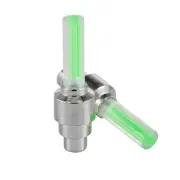 Motorized Bicycle Valve Stem LED Light Green Motion Activated Valve Lights