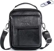 [hengwin] Hwin Holster Case with Belt Loop Leather Men Small Crossbody Travel Shoulder Bag Belt Pouch Waist Bag Fanny Messager Pack Handbag Purse iPhone 6s/7/8 Plus Briefcase Business Work Bags+Hwin Keychain