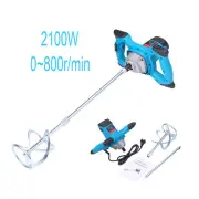2100W Handheld Electric Cement Steering Wheel Mixer Mixer MortarsPaint Mud Grout