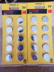 2x10 Count CR2032 Button Cell Battery KODAK