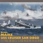 3D Printed 1/700 Air defense cruiser USS San Diego CL53 Unpainted Model Kit