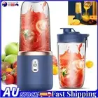 Portable Blender Bottle Juice Shaker Electric Fruit Juicer Cup with 6 Blades