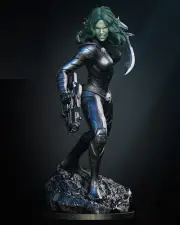 1/8 21cm GAMORA 3D Print Garage Kit Figure Model Kit Unassemble Unpainted GK