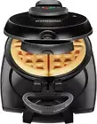 Belgian Waffle Maker with Nonstick Plates, Single Flip, Cool-Touch Handle and Re