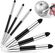 6 Pcs Blending Pencil Dual Tip Sponge Pens for Effortless Painting Comfortable Grip Blending Stumps for Classroom Art and Sketching