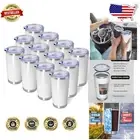 Versatile 12-Pack Double Wall Travel Coffee Mugs - 20oz Insulated Tumblers