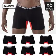 Bamboo Trunks Black w/Red Sliders + airflow-S