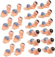 GALPADA Cute Mini Baby Figurines 50pcs Miniature Plastic Babies Dollhouse Birthday Decorations