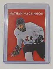 Nathan MacKinnon Limited Edition Artist Signed Team Canada Olympic Card 1/10