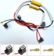 Wire LED Resistor Canceler Error Decoder H3 DRL Light Cornering Flicker Stop Fit