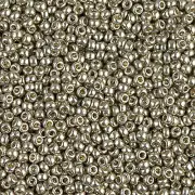25 Grams 11/0 Duracoat Galvanized Light Pewter Miyuki Seed Beads 8/0 (8-4221)