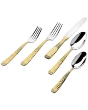 Godinger 18/10 Donatella 20pc Gold Flatware Set